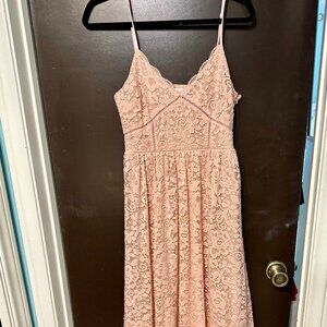 Lace light brunch dress